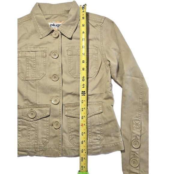 VTG 2000s Khaki Button Up Jacket XS Bella Swan Twilight Aesthetic Grunge Indie - Picture 11 of 15